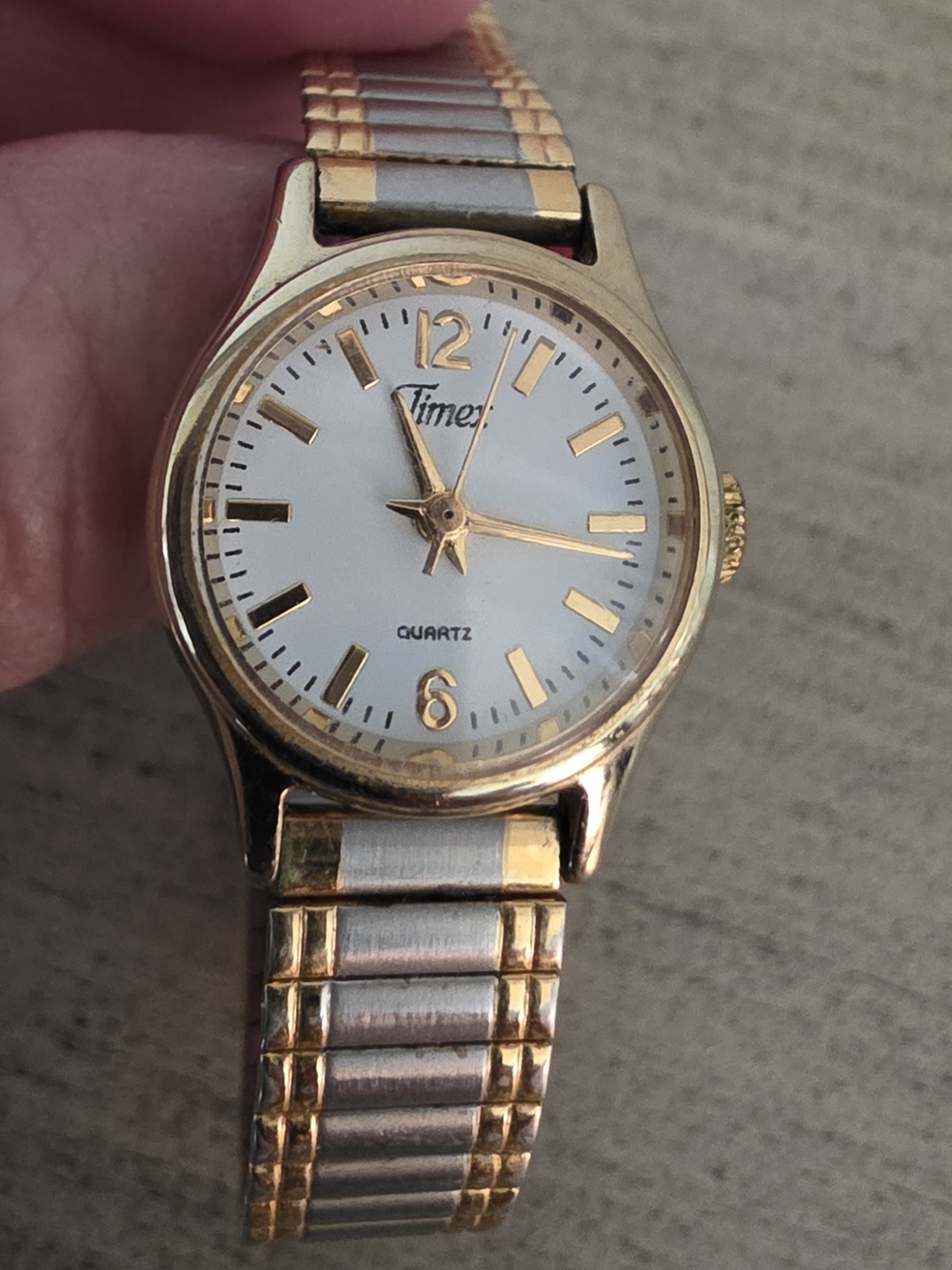 Timex Women's Two-Tone Gold and Silver Quartz Watch